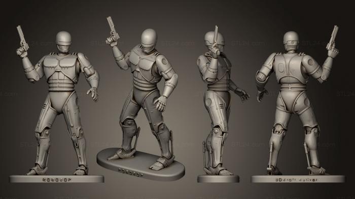 Figurines heroes, monsters and demons (Robocop 2, STKM_0506) 3D models for cnc